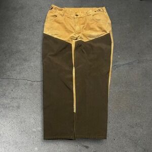 Vintage Field & Stream double knee workwear western brush pants Size 38x30